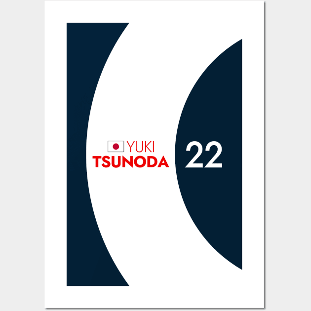 F1 2023 - #22 Tsunoda Wall Art by sednoid